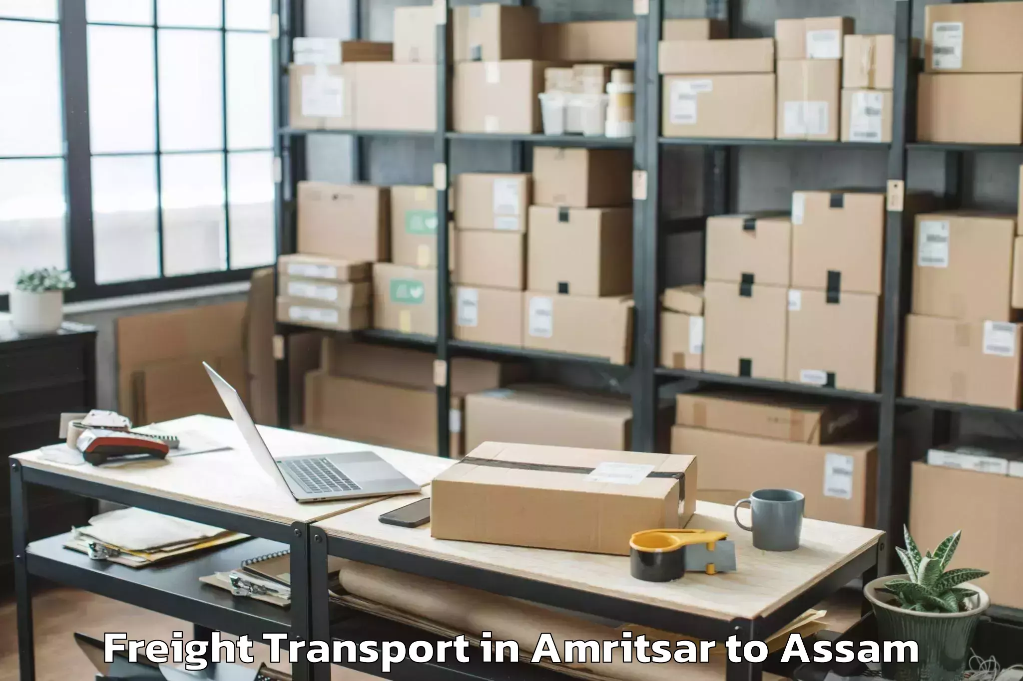 Amritsar to Laharighat Freight Transport